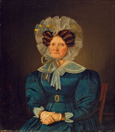 Portret van Mette Sophie Fuglsang. De tante van de kunstenaar door Wilhelm Bendz